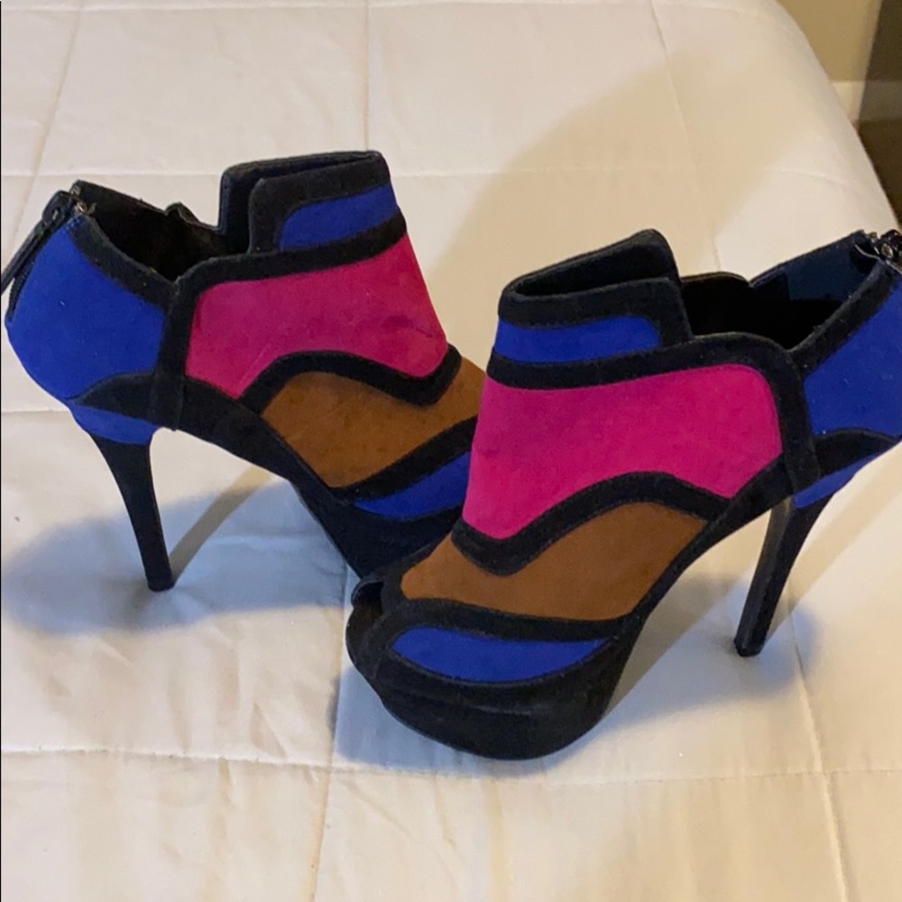 New Multicolor ankle boots